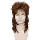 80s Retro Men Brown Hair Halloween Disco Party 14.56 in Wig - AwwwCos