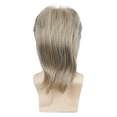 80s Retro Men Masquerade Brown Gold Wavy Mullet Hair Disco Party 14.56 in Wig - AwwwCos