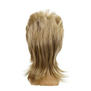 80s Retro Men Masquerade Brown Gold Wavy Mullet Hair Disco Party 14.56 in Wig - AwwwCos