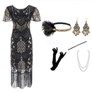 8 Kinds Female V Dress Long Gown Evening Party Sequin Dress Accessories - AwwwCos