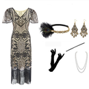 8 Kinds Female V Dress Long Gown Evening Party Sequin Dress Accessories - AwwwCos