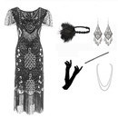 8 Kinds Female V Dress Long Gown Evening Party Sequin Dress Accessories - AwwwCos