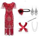 8 Kinds Female V Dress Long Gown Evening Party Sequin Dress Accessories - AwwwCos