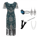 8 Kinds Female V Dress Long Gown Evening Party Sequin Dress Accessories - AwwwCos