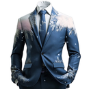 8 Kinds Mardi Gras Casual Sweatsuits One Buttton Notched Lapel Floral Coat - AwwwCos