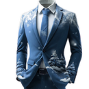 8 Kinds Mardi Gras Casual Sweatsuits One Buttton Notched Lapel Floral Coat - AwwwCos