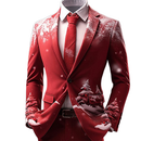 8 Kinds Mardi Gras Casual Sweatsuits One Buttton Notched Lapel Floral Coat - AwwwCos