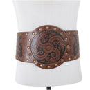 Nordic Viking Embossed Medieval Vintage Waist Seal Knight Wide Belt - AwwwCos