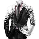 9 Kinds Mardi Gras Casual Sweatsuits One Buttton Notched Lapel Floral Uniform - AwwwCos