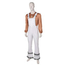 ABBA Band Men Cosplay Costume Brown Striped Top White Overall - AwwwCos