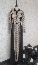 Abaya Dress Muslim Dubai Sadui Moroccan Kaftan Embroidered Gown