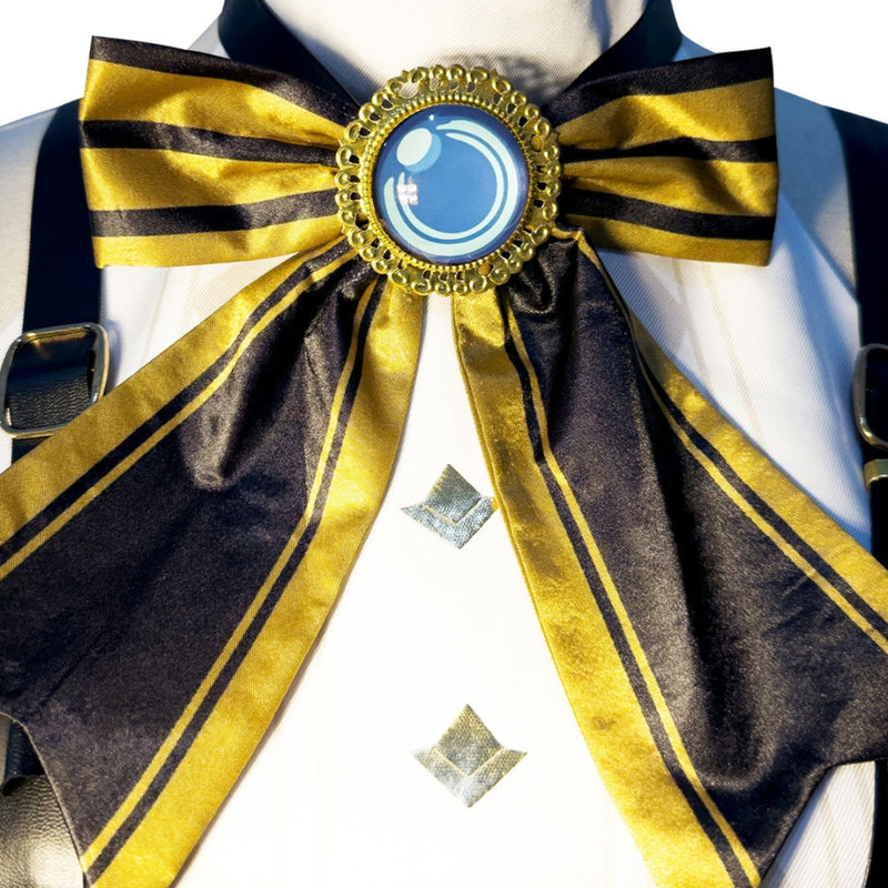 Game Genshin Impact Fontaine Reporter Charlotte Cosplay Costume Hat Bag