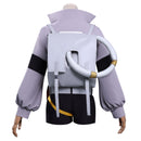 Adult Anime Gachiakuta Riyo Cosplay Costume Grey Crop Top Black Shorts - AwwwCos