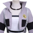 Adult Anime Gachiakuta Riyo Cosplay Costume Grey Crop Top Black Shorts - AwwwCos