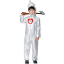 Adult Children Tin Men Silver Jacket Coat Pants with Funnels Hat Fairy Tale Suits - AwwwCos