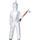 Adult Children Tin Men Silver Jacket Coat Pants with Funnels Hat Fairy Tale Suits - AwwwCos