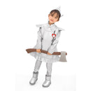 Adult Children Tin Men Silver Jacket Coat Pants with Funnels Hat Fairy Tale Suits - AwwwCos