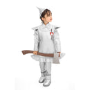Adult Children Tin Men Silver Jacket Coat Pants with Funnels Hat Fairy Tale Suits - AwwwCos