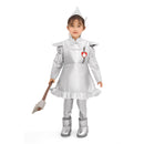Adult Children Tin Men Silver Jacket Coat Pants with Funnels Hat Fairy Tale Suits - AwwwCos