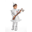 Adult Children Tin Men Silver Jacket Coat Pants with Funnels Hat Fairy Tale Suits - AwwwCos
