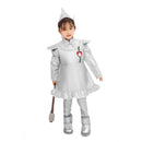 Adult Children Tin Men Silver Jacket Coat Pants with Funnels Hat Fairy Tale Suits - AwwwCos