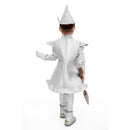 Adult Children Tin Men Silver Jacket Coat Pants with Funnels Hat Fairy Tale Suits - AwwwCos