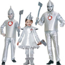 Adult Children Tin Men Silver Jacket Coat Pants with Funnels Hat Fairy Tale Suits - AwwwCos