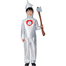 Adult Children Tin Men Silver Jacket Coat Pants with Funnels Hat Fairy Tale Suits - AwwwCos