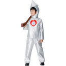 Adult Children Tin Men Silver Jacket Coat Pants with Funnels Hat Fairy Tale Suits - AwwwCos