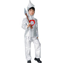 Adult Children Tin Men Silver Jacket Coat Pants with Funnels Hat Fairy Tale Suits - AwwwCos