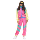 Adult Color Block Retro Outfits 80s Elastic Waist Disco Outfits - AwwwCos