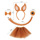 Adult Dog Puppy Cosplay Accessories Ears Headband Tail Nose Necklace - AwwwCos