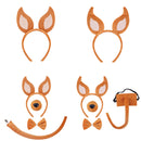 Adult Dog Puppy Cosplay Accessories Ears Headband Tail Nose Necklace - AwwwCos