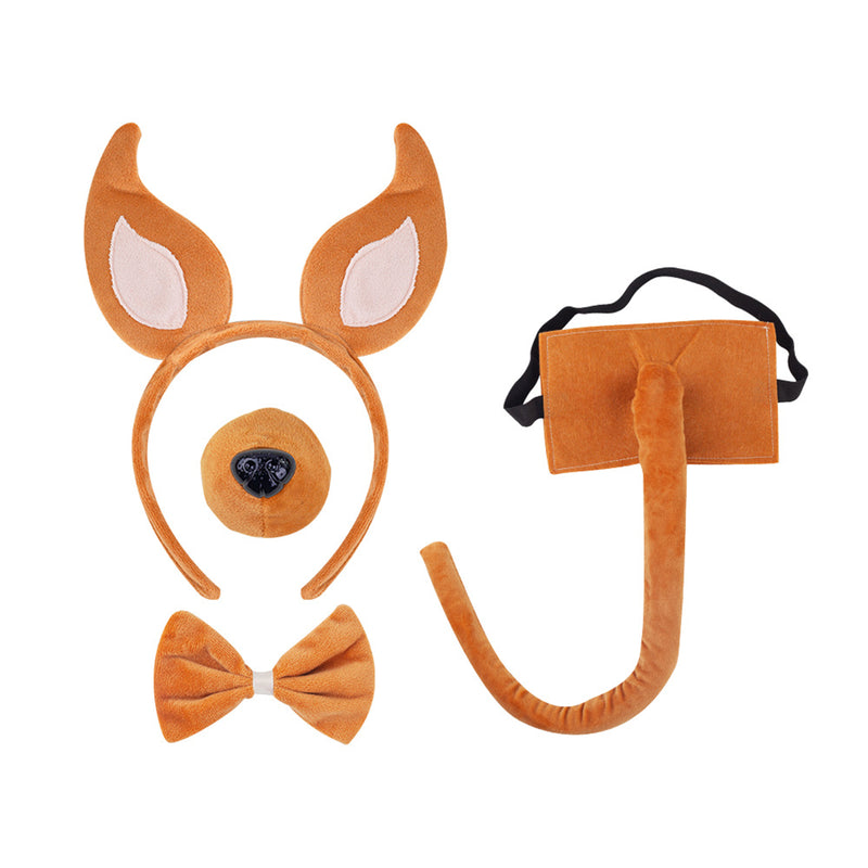 Adult Dog Puppy Cosplay Accessories Ears Headband Tail Nose Necklace - AwwwCos