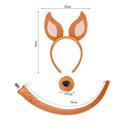Adult Dog Puppy Cosplay Accessories Ears Headband Tail Nose Necklace - AwwwCos
