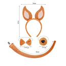 Adult Dog Puppy Cosplay Accessories Ears Headband Tail Nose Necklace - AwwwCos