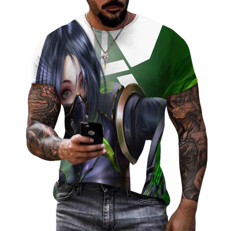 Adult Game Valorants Fan Video Shirts Unisex Printed T-Shirt - AwwwCos