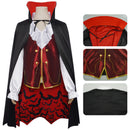 Adult Girl Vampire Cosplay Costume Fake Two Piece Shirt Cloak - AwwwCos