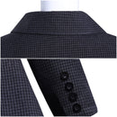 Adult Girls Addams Cosplay Costume Houndstooth Single Breasted Trench - AwwwCos