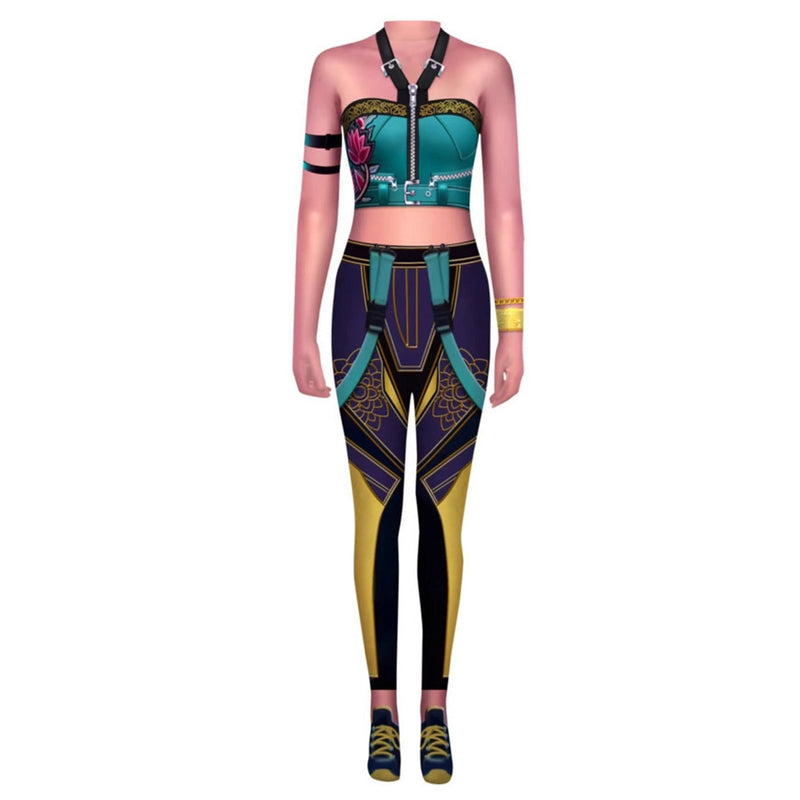 Adult Girls Anime K-Pop: Demon Hunters Rumi Cosplay Costume Jumpsuit - AwwwCos