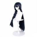 Adult Girls Blue Archive Ryuuge Kisaki Swimsuit Cosplay Wig Navy Blue Long Hair