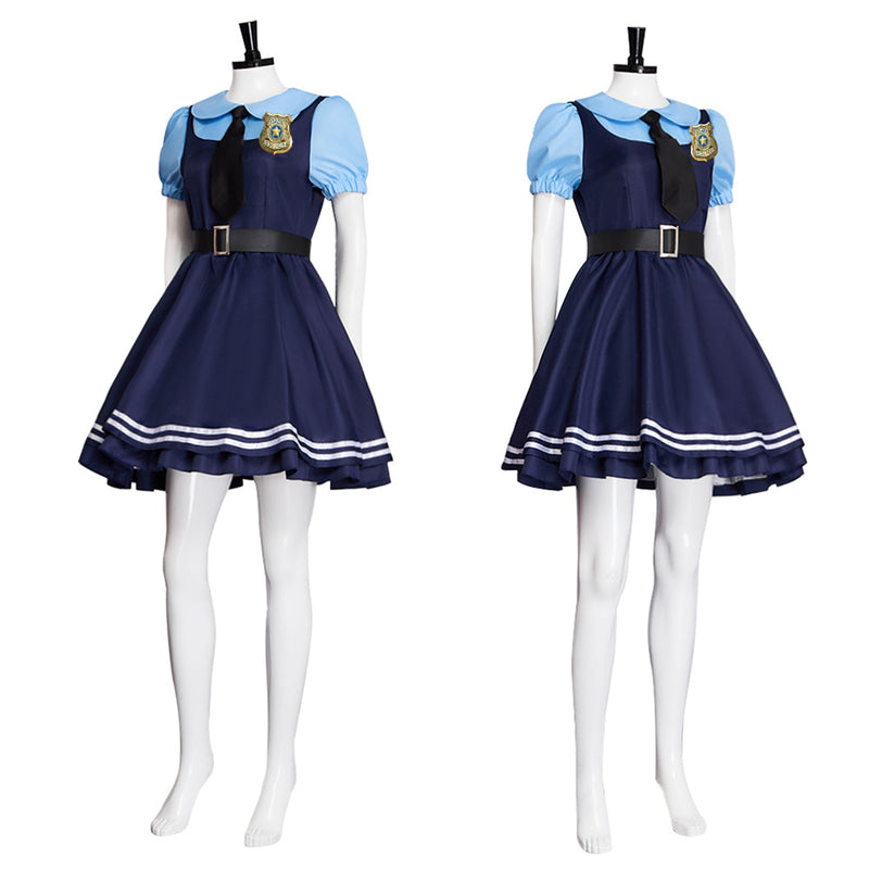 Adult Girls Movie Anime Judy Hopps Rabbit Cosplay Costume School Uniform - AwwwCos