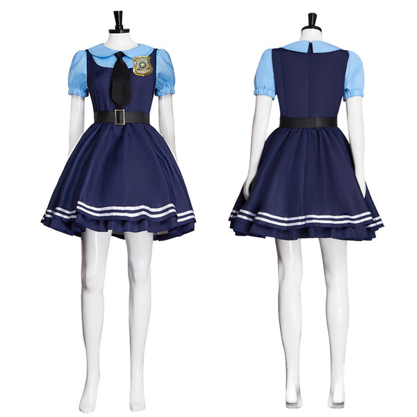 Adult Girls Movie Anime Judy Hopps Rabbit Cosplay Costume School Uniform - AwwwCos