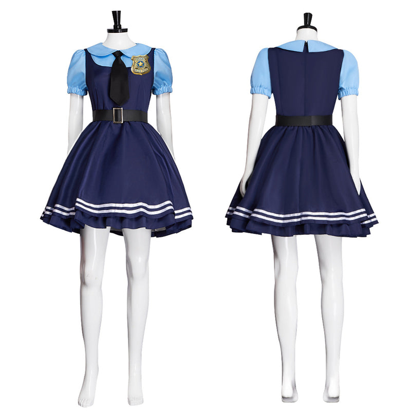 Adult Girls Movie Anime Judy Hopps Rabbit Cosplay Costume School Uniform - AwwwCos