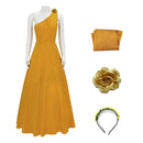 Adult Girls Movie Judy Hopps Rabbit Cosplay Costume Orange A Line Dress - AwwwCos