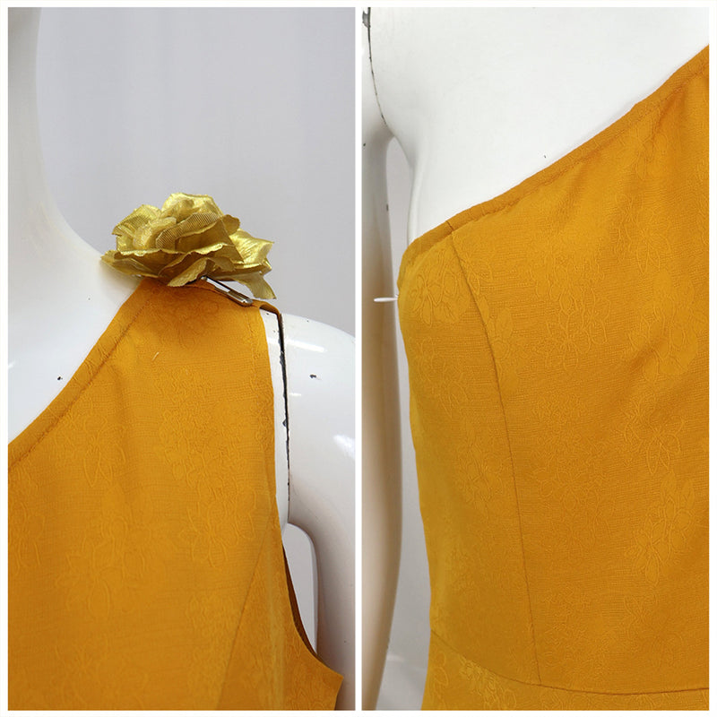 Adult Girls Movie Judy Hopps Rabbit Cosplay Costume Orange A Line Dress - AwwwCos