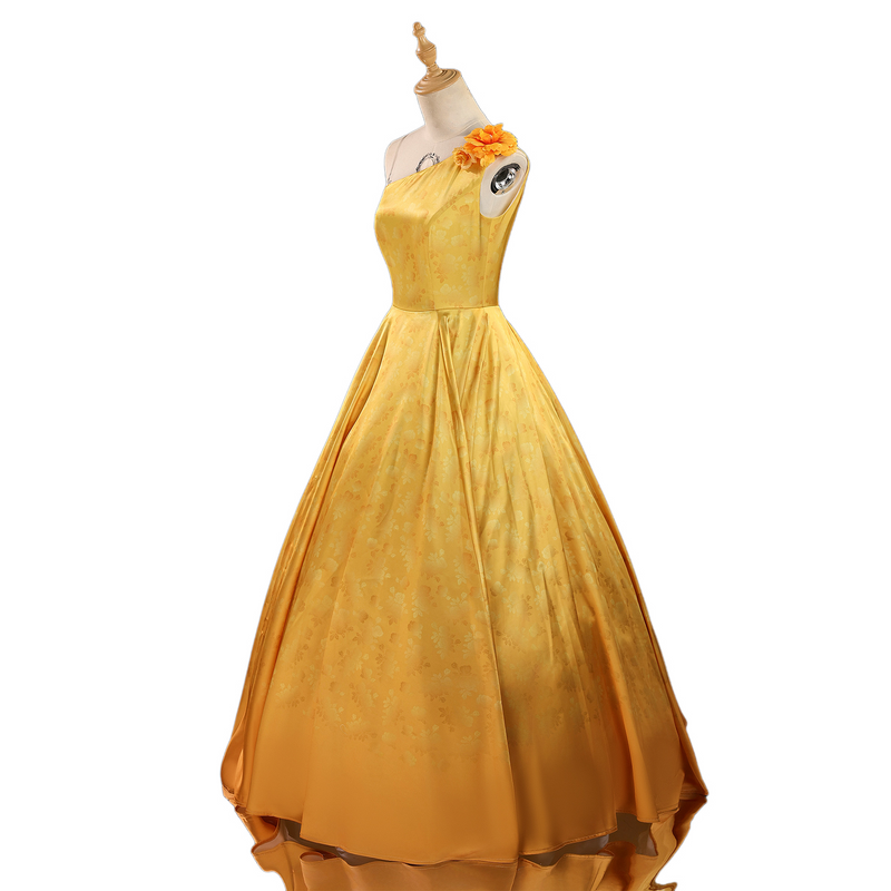 Adult Girls Movie Judy Hopps Rabbit Cosplay Costume Yellow Princess Dress - AwwwCos