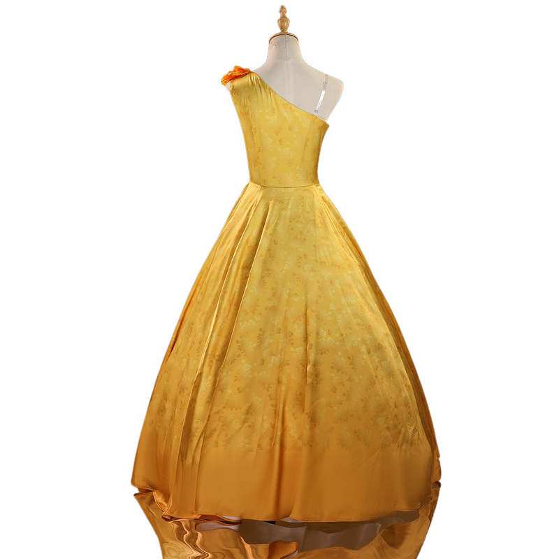 Adult Girls Movie Judy Hopps Rabbit Cosplay Costume Yellow Princess Dress - AwwwCos