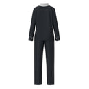 Adult Girls Wednesday Addams Cosplay Costume White Polka Dot Black Pajamas - AwwwCos