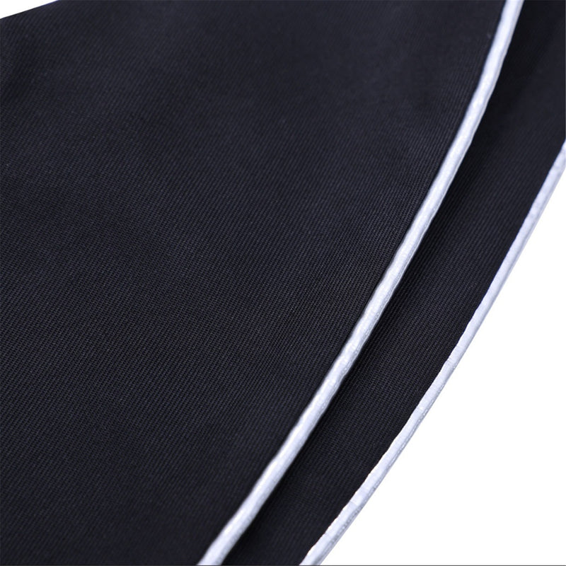 Adult Girls Wednesday Cosplay Black Stand Collar Knee Length Black Dress - AwwwCos